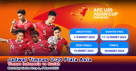 Jadwal Timnas U-20 Piala Asia: Timnas Indonesia vs Suriah Pada Matchday Kedua Grup A, 3 Maret 2023